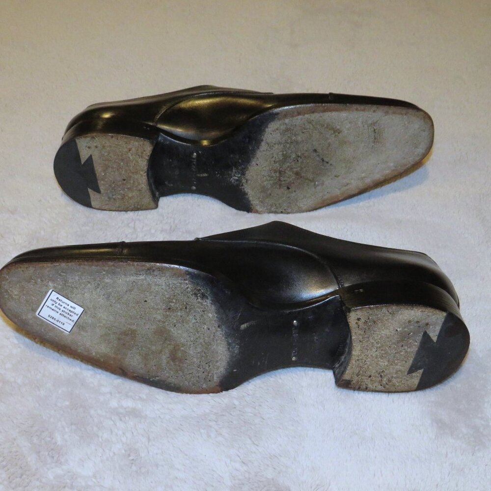 Tom Ford Black Leather Medallion Single Monk Strap Loafers 10 T - Picture 6 of 14